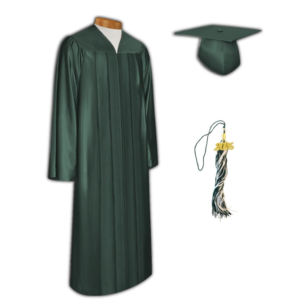 2026 Shiny Graduation Cap and Gown with Tassel by Grads4Good