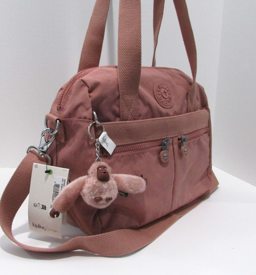 NEW Kipling Klara Satchel Crossbody bag (Kind Rose) with adjustable strap