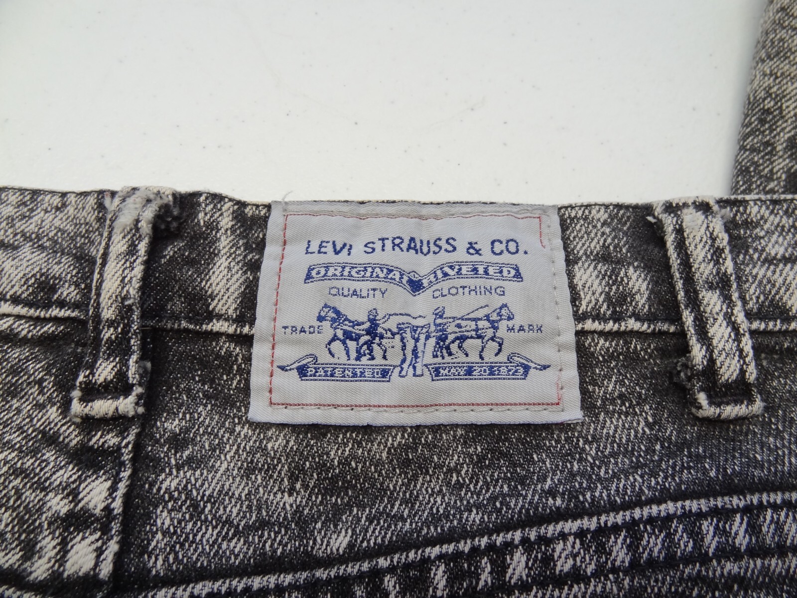 Levi’s 36×34 Relaxed Fit Stretch Acid Wash 90s Jeans 1992 Silver Label Trevira