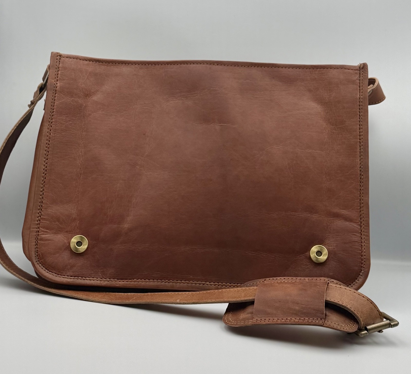 Men’s Genuine Leather Laptop Messenger Bag Briefcase Satchel Vintage Handmade