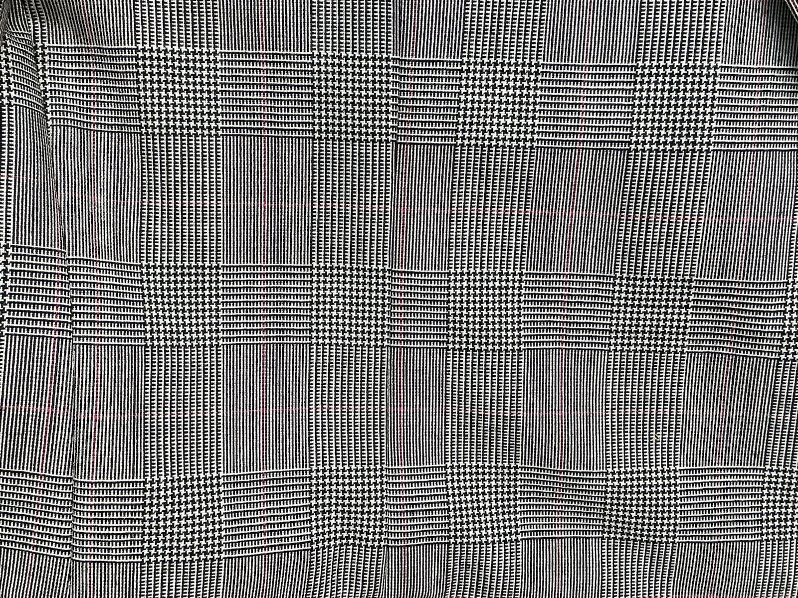 NWT $645 H. Freeman & Son Glen Plaid Black Gray Blazer 44R American Academia