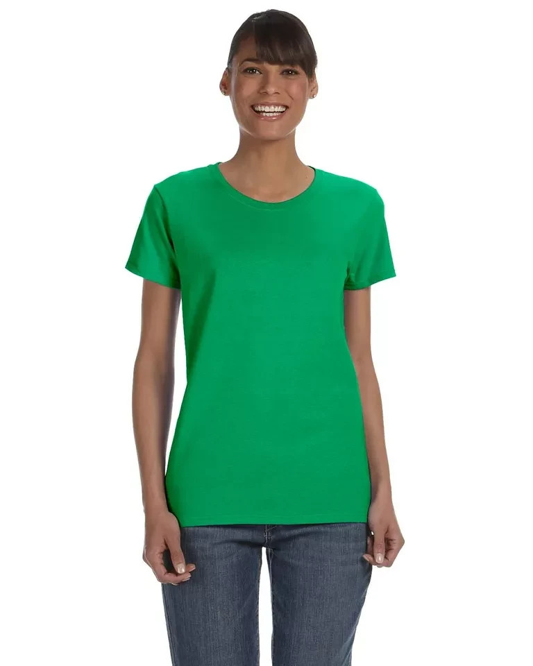 Gildan G500L Women’s Heavy Cotton Short Sleeve Crew Neck Plain Stylish T-Shirt