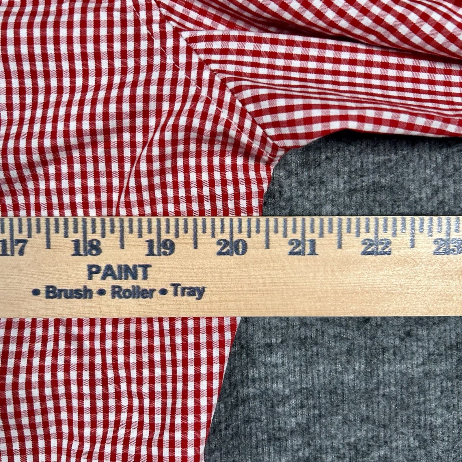 Ralph Lauren Button Down Mens Small Classic Fit Gingham Red White Lightweight LS