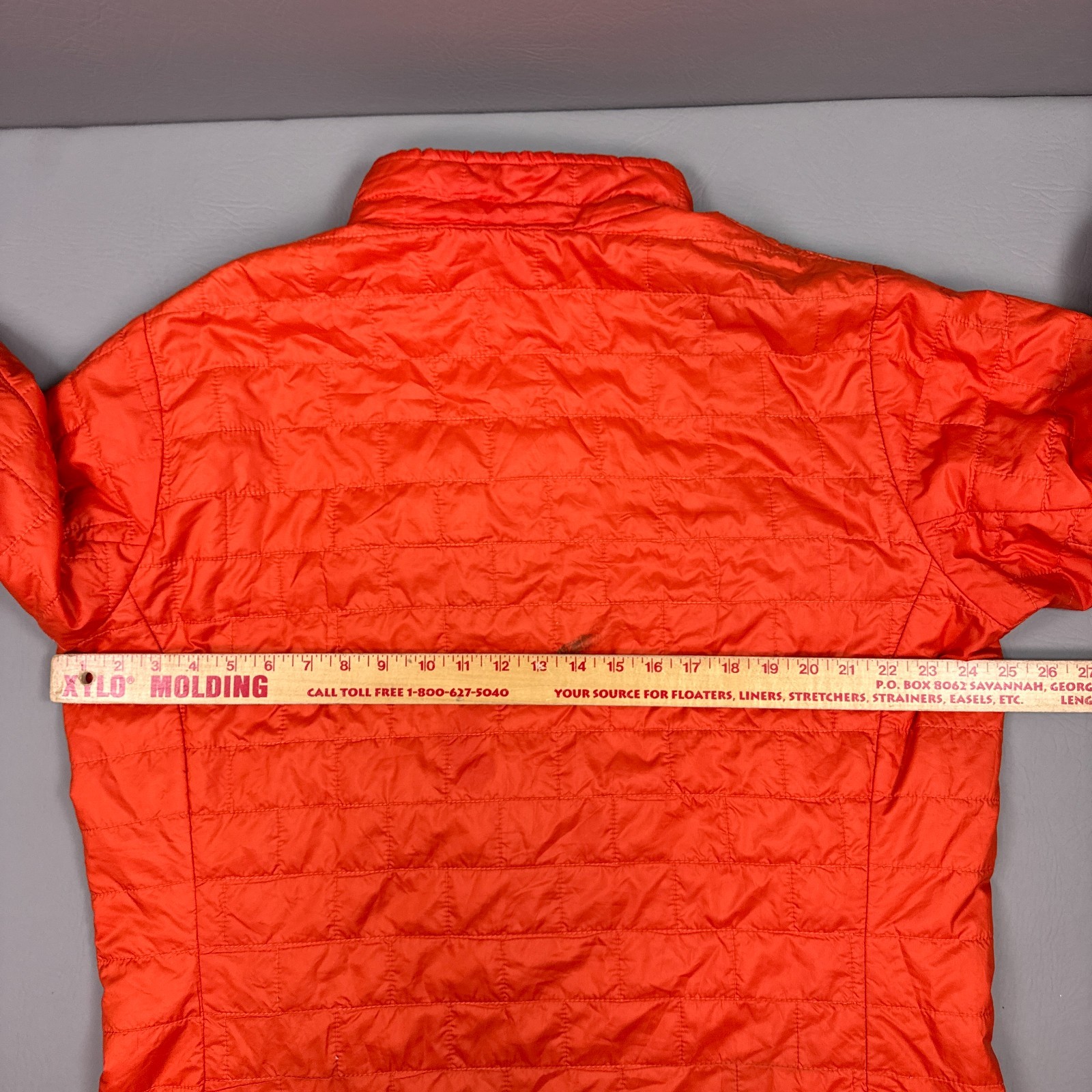 Patagonia Jacket Men Extra Large Orange Nano Puff Hiking Trail Camp Trek Commute