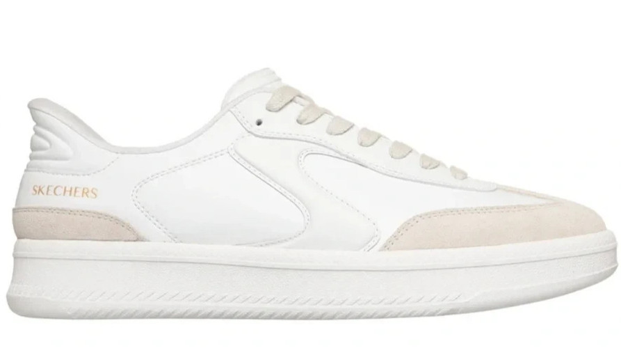 Men’s Skechers Slip-ins: Hotshot HI White Leather Lifestyle Sneakers Shoes New