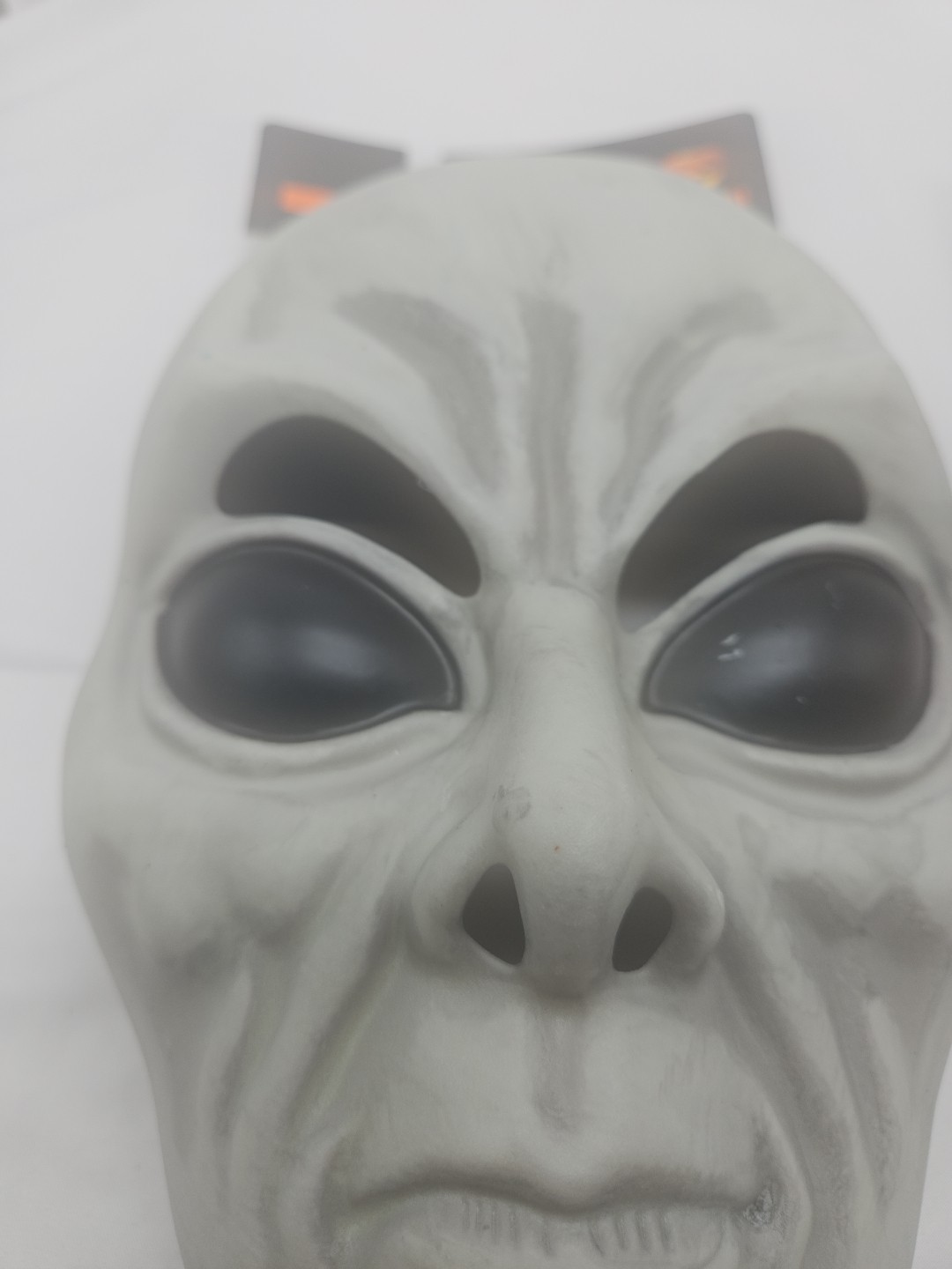 Lot of Two Halloween Masks Glow In Dark Alien And Moveable Clown Jaw Mask
