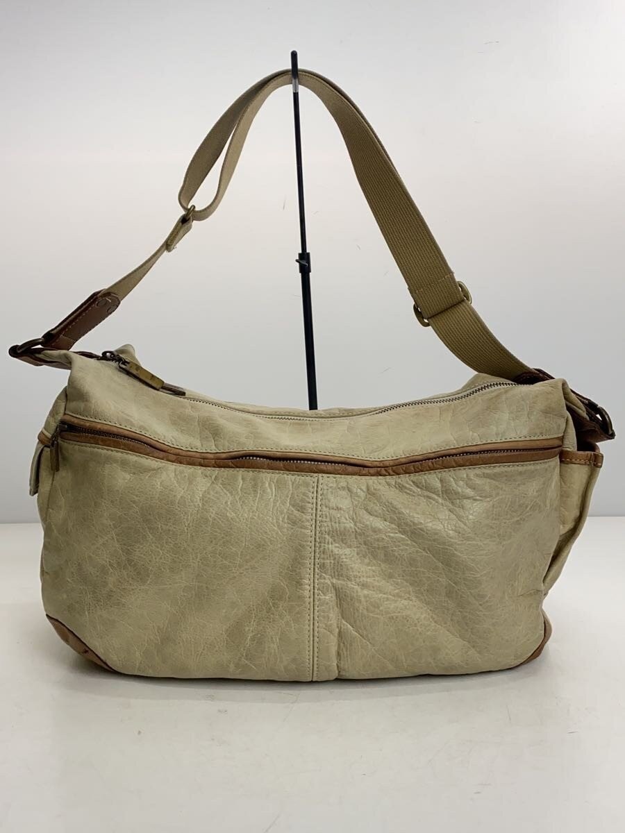 MSPC (master-piece) Shoulder Bag, Leather, Khaki Check Pattern, 10408