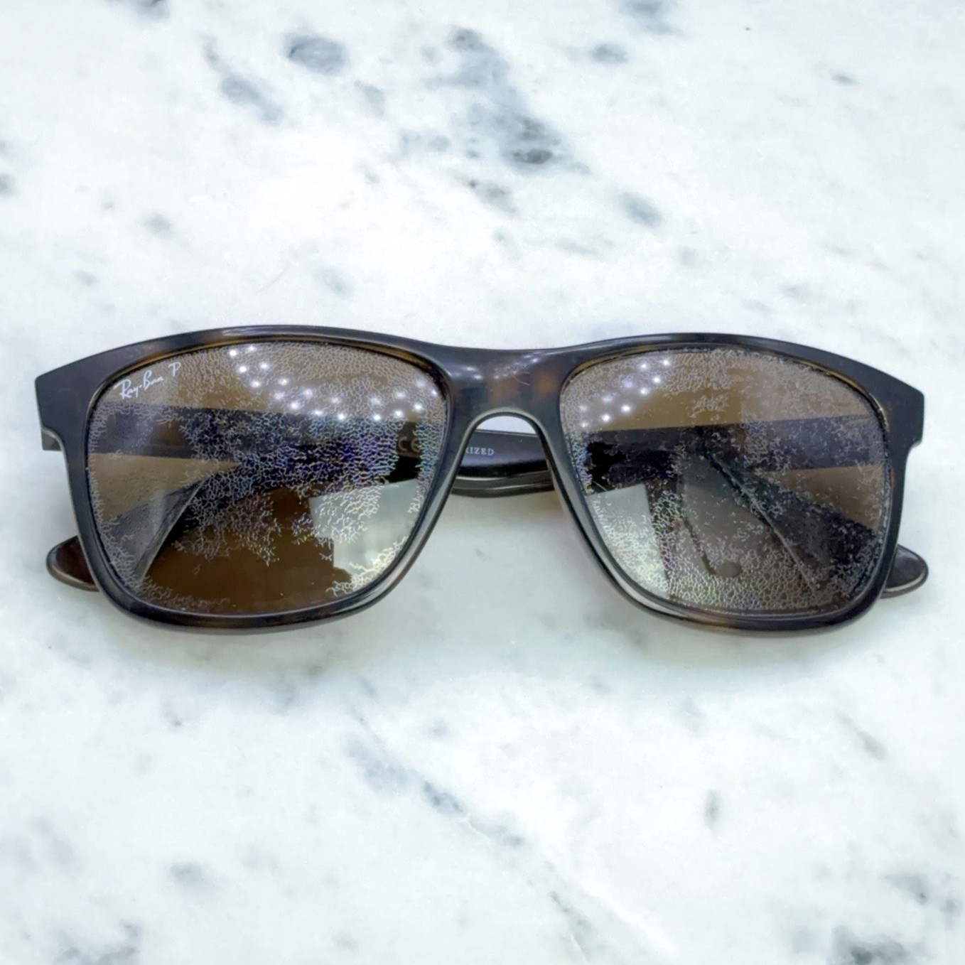 Ray Ban RB 4181 710/83 Polished Light Havana Sunglasses Frames Only Italy 57-16