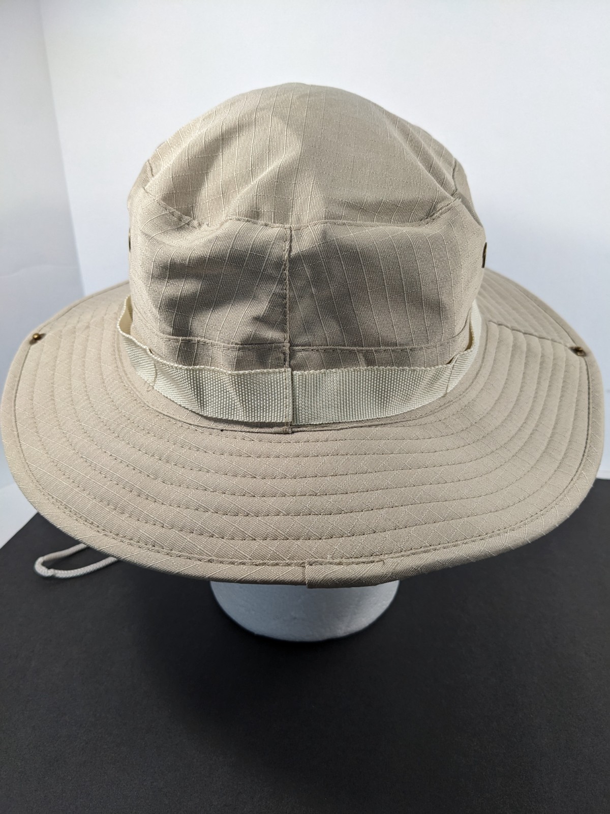 MILITARY C.O.R.P. INC BOONIE HAT JUNGLE TYPEII POLY COTTON BEIGE LARGE