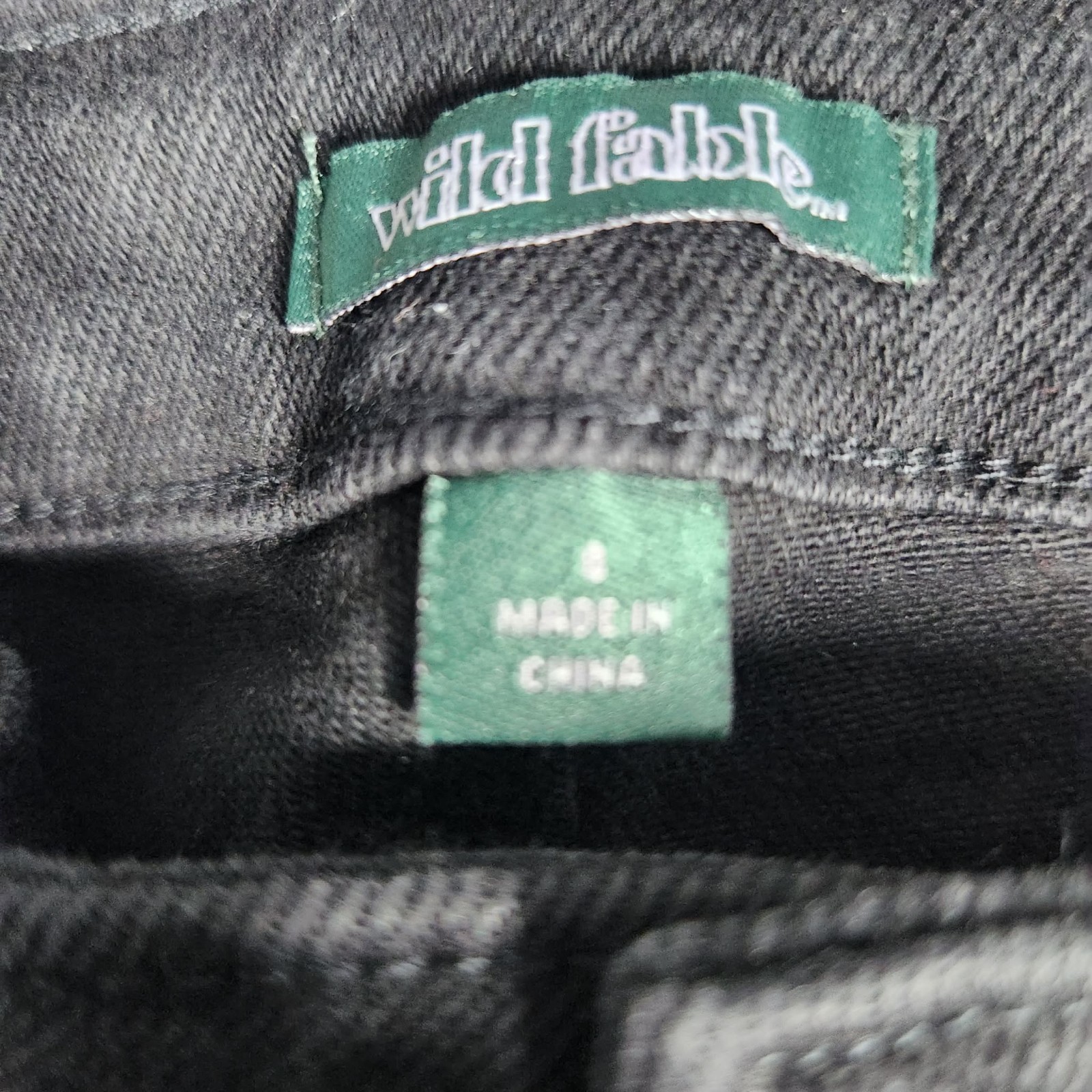 WILD Fable Jeans Womens 8/29 Black Low Rise Flare Stretch Denim NWT