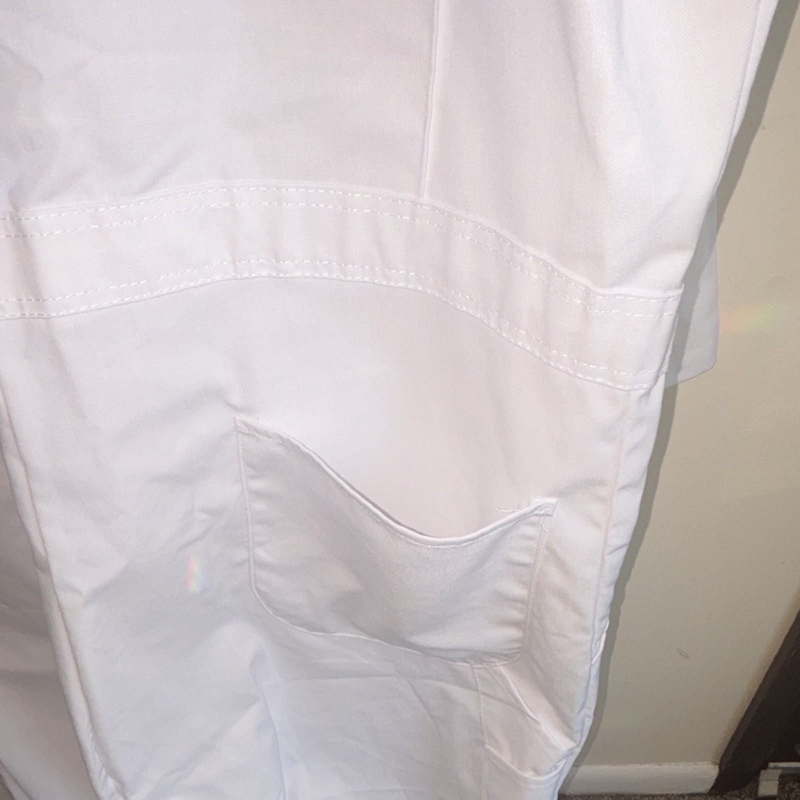 Red Kap CT10WH4 White Twill Cotton Blend Coveralls Work Jumpsuit, Lab