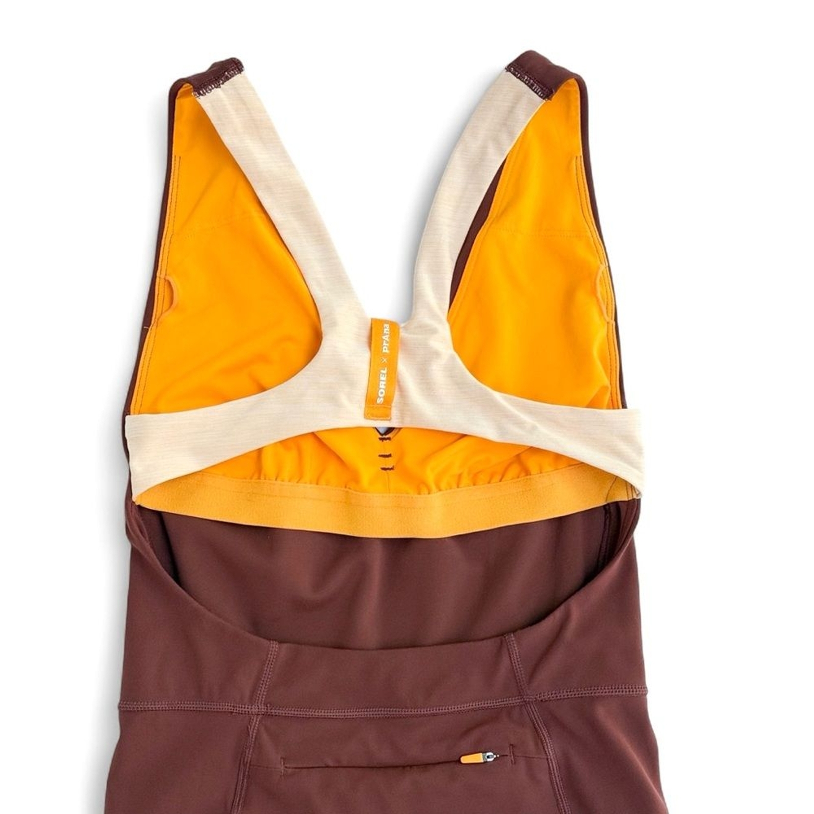 PRANA x SOREL Wandering Soul Shortie Athletic Short Romper Brown Women’s XS