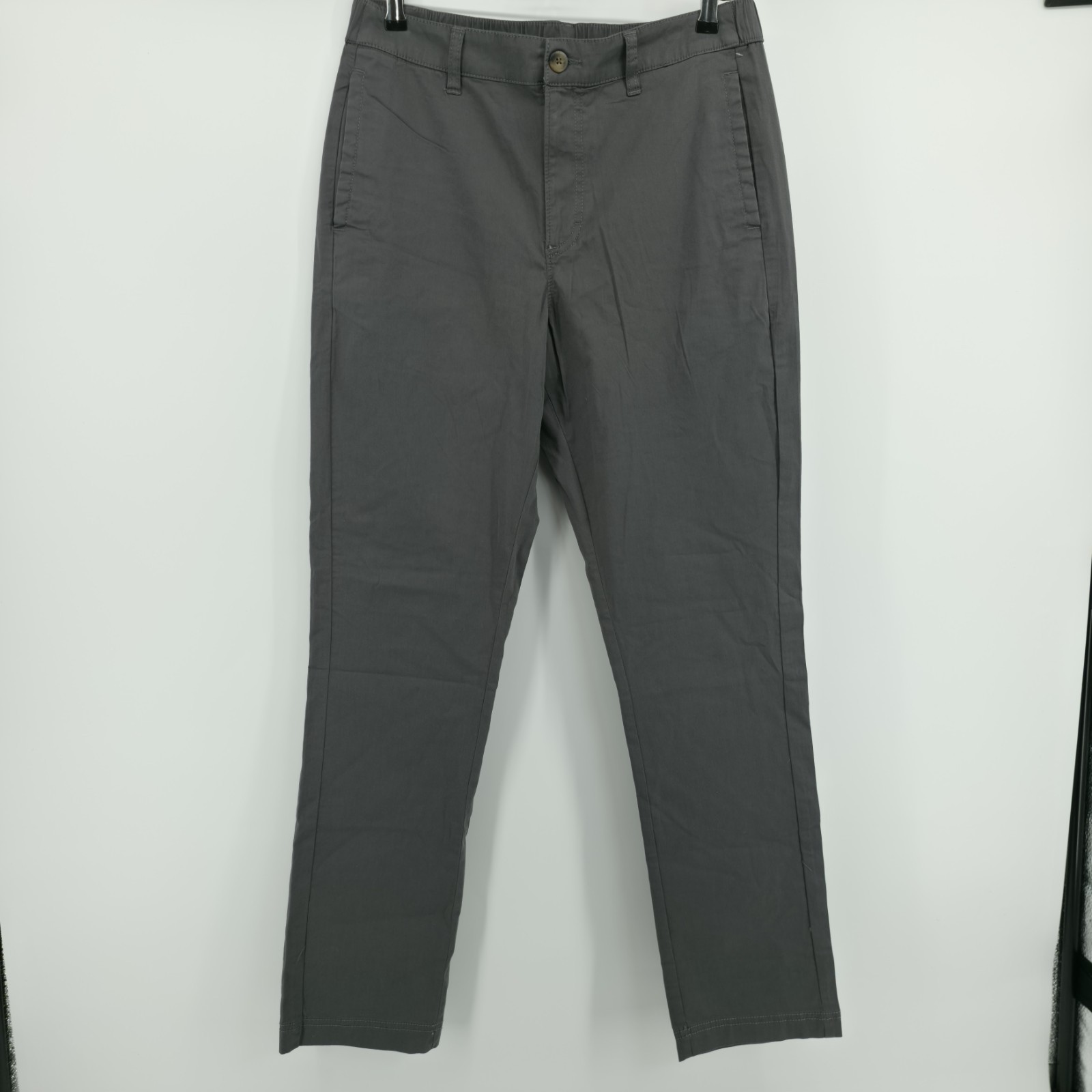 Pact Men’s Sz Medium Grey Canvas Pant Durable Bottoms Organic Cotton New