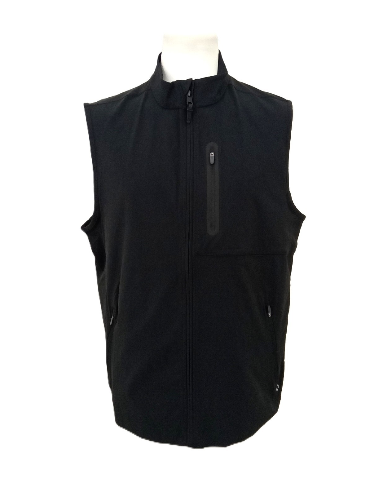 Goodmove Men’s Gilet Black Shower Resistant Stretchy Zipped Pockets Zip New