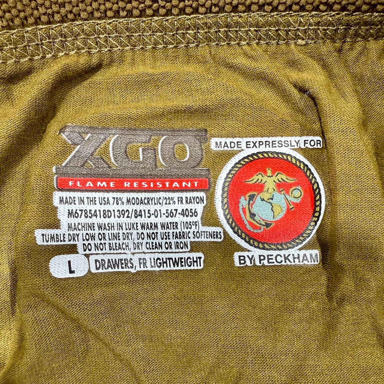 USMC FROG Silk Weight Thermal Base Layer Bottom – Size Large