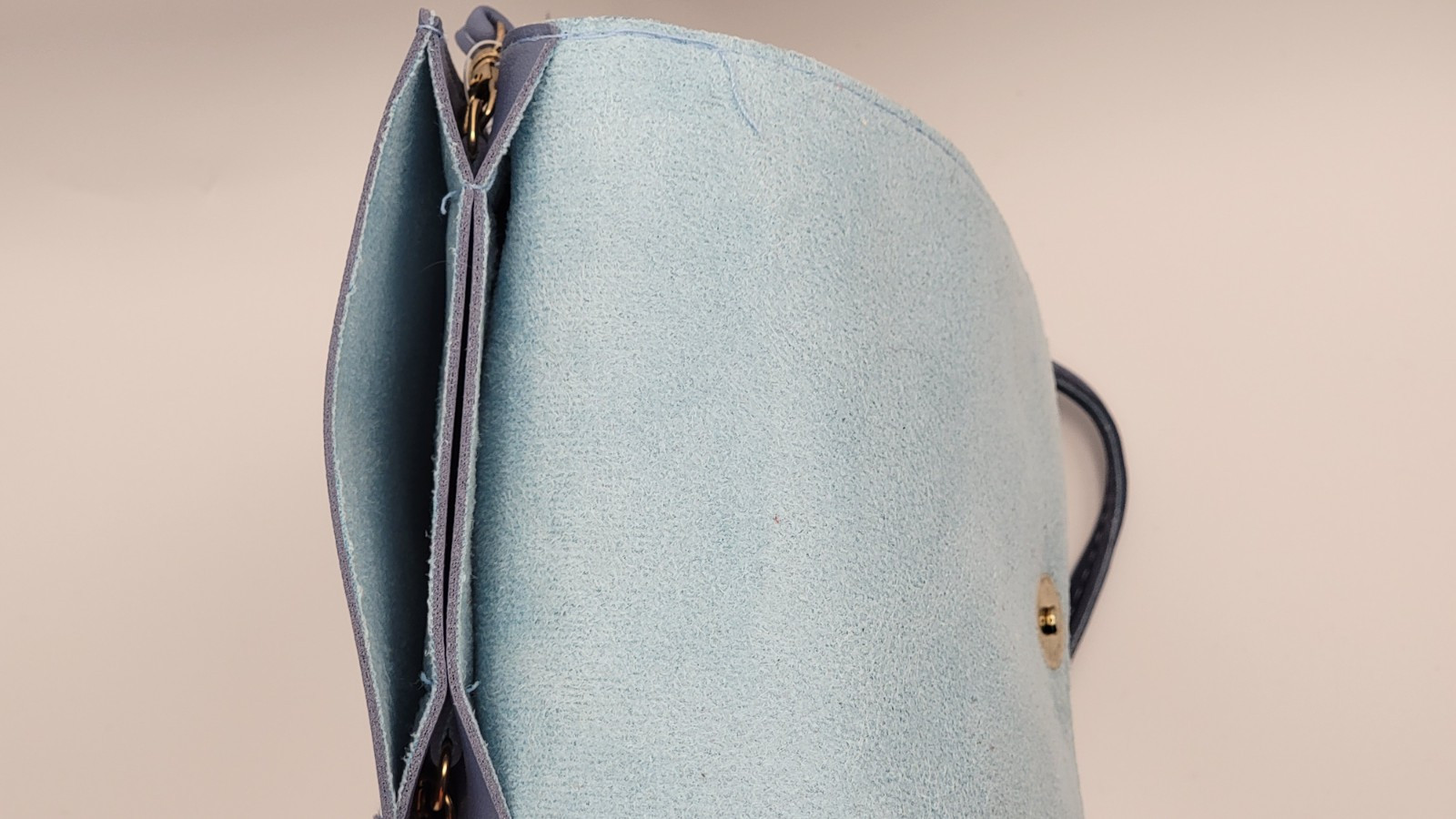 Archies Fashion Owl Crossbody Purse. Faux Leather In Blue.