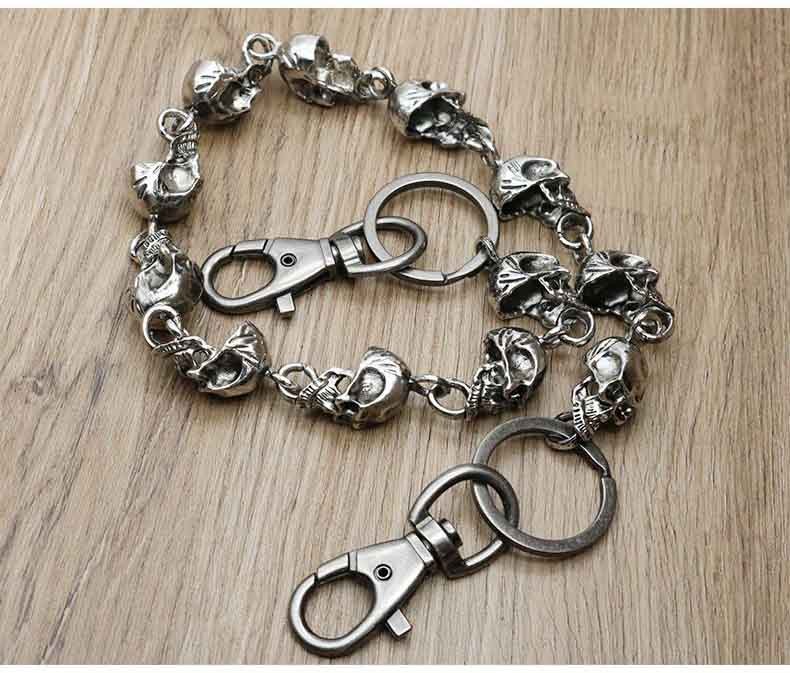 Punk Trousers Pants Chain for Biker Heavy Chain Belt Security Goth Accessories