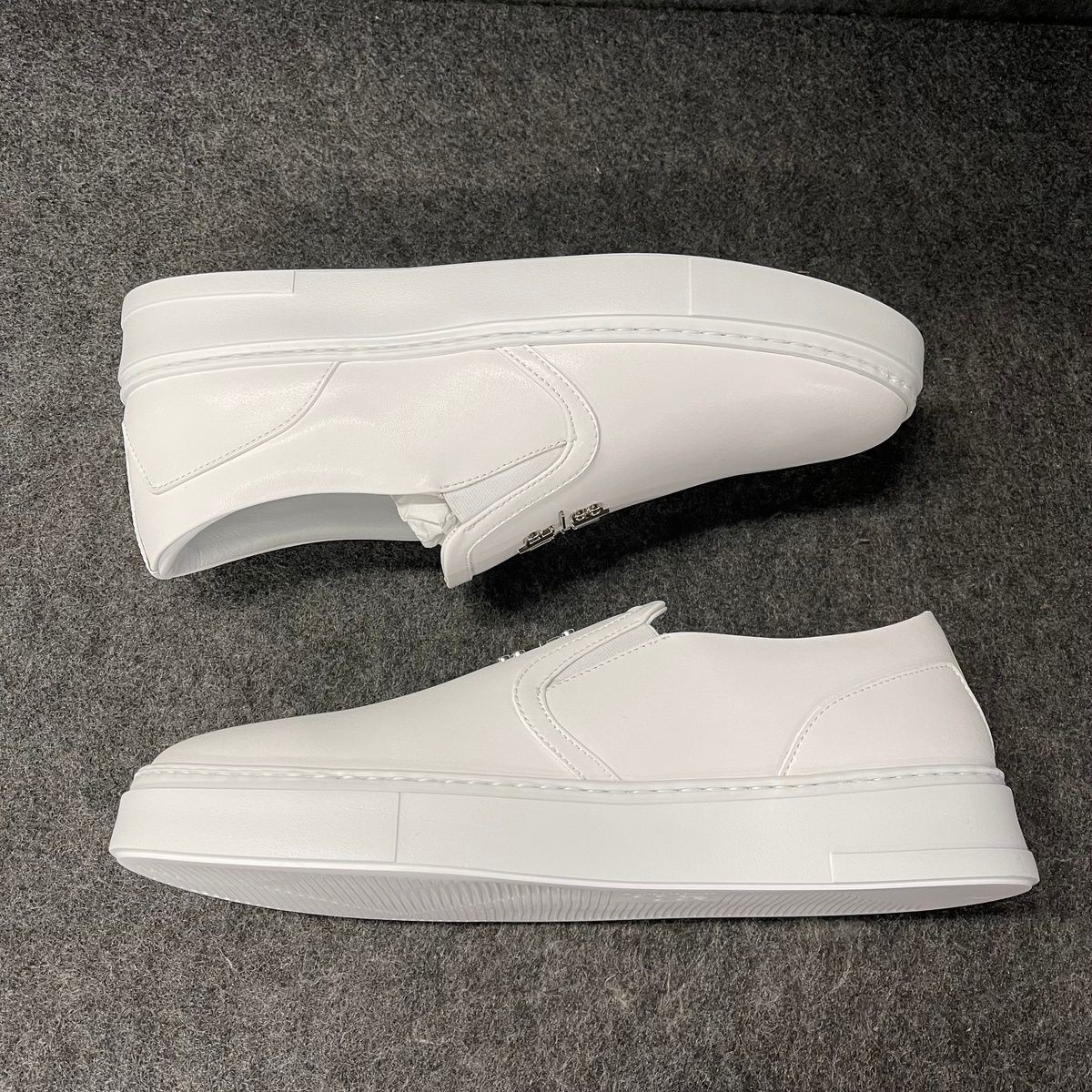 PHILIPP PLEIN Nappa Leather Triangle Logo Slip-On Shoe Men’s Size 10.5