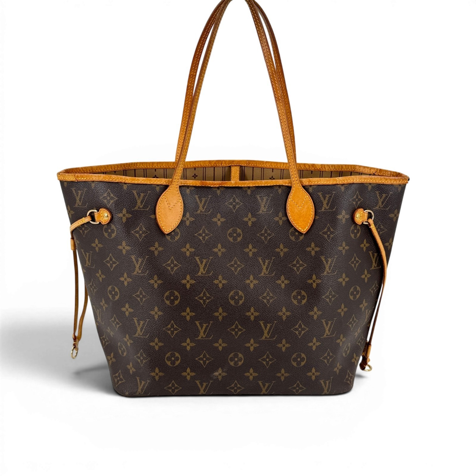 LOUIS VUITTON Neverfull MM Monogram Canvas Brown Women Shoulder Tote Bag M40156