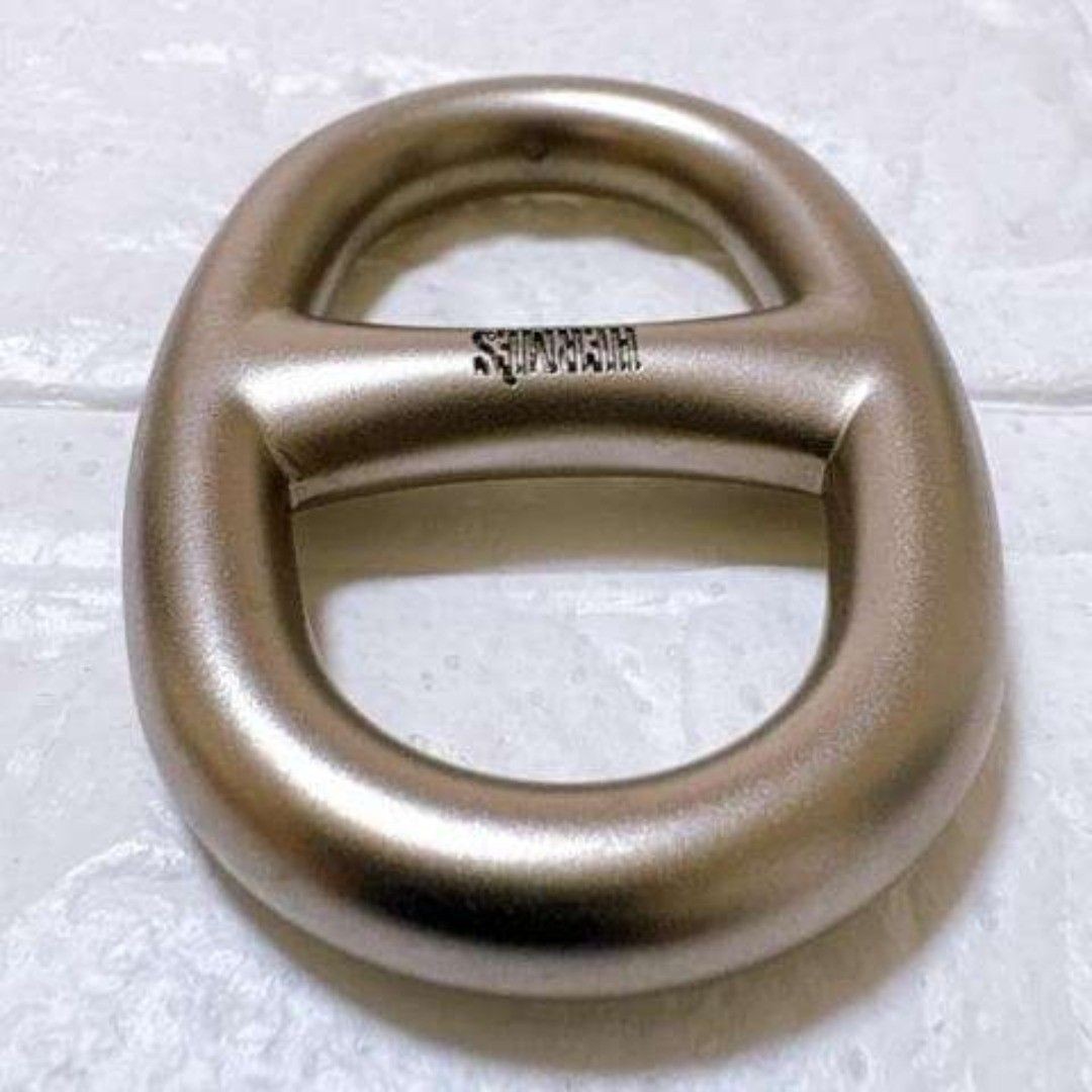 HERMES Scarf Ring Silver Matte Box Included Dimensions 5.5cm x 3.6cm x 0.8cm