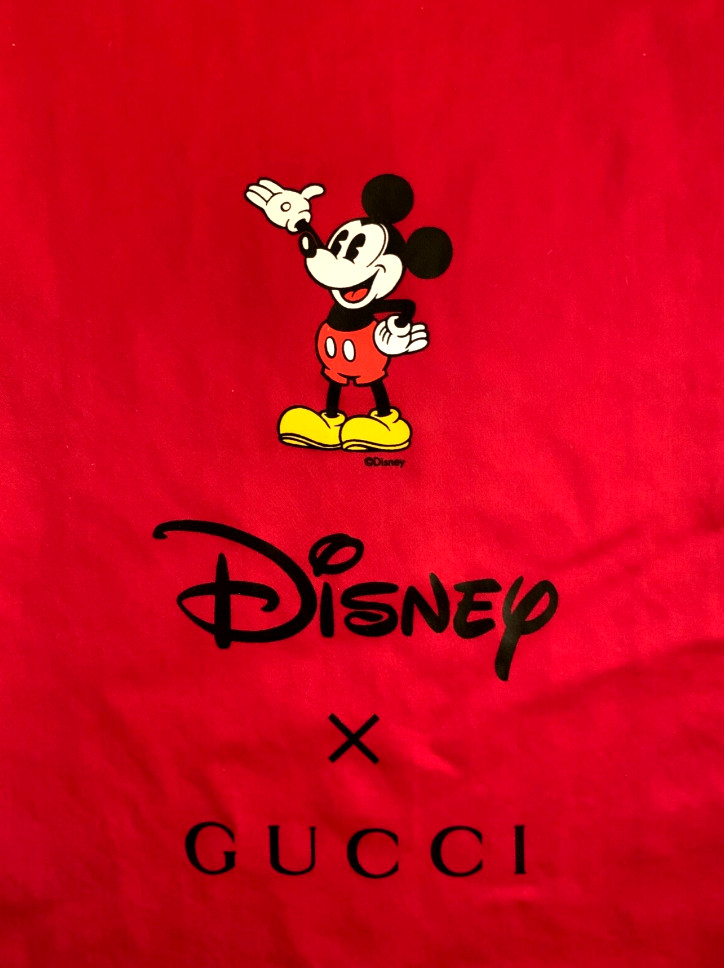 GUCCI X DISNEY MICKEY MOUSE COLLABORATION Dust Bag 17″H x 8.75″W NEW LIMITED ED!