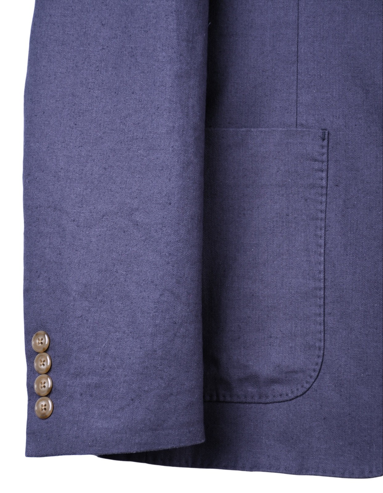 J.Crew Navy Blue Cotton Hemp Blend Patch Pocket Casual Blazer Sport Coat 40R