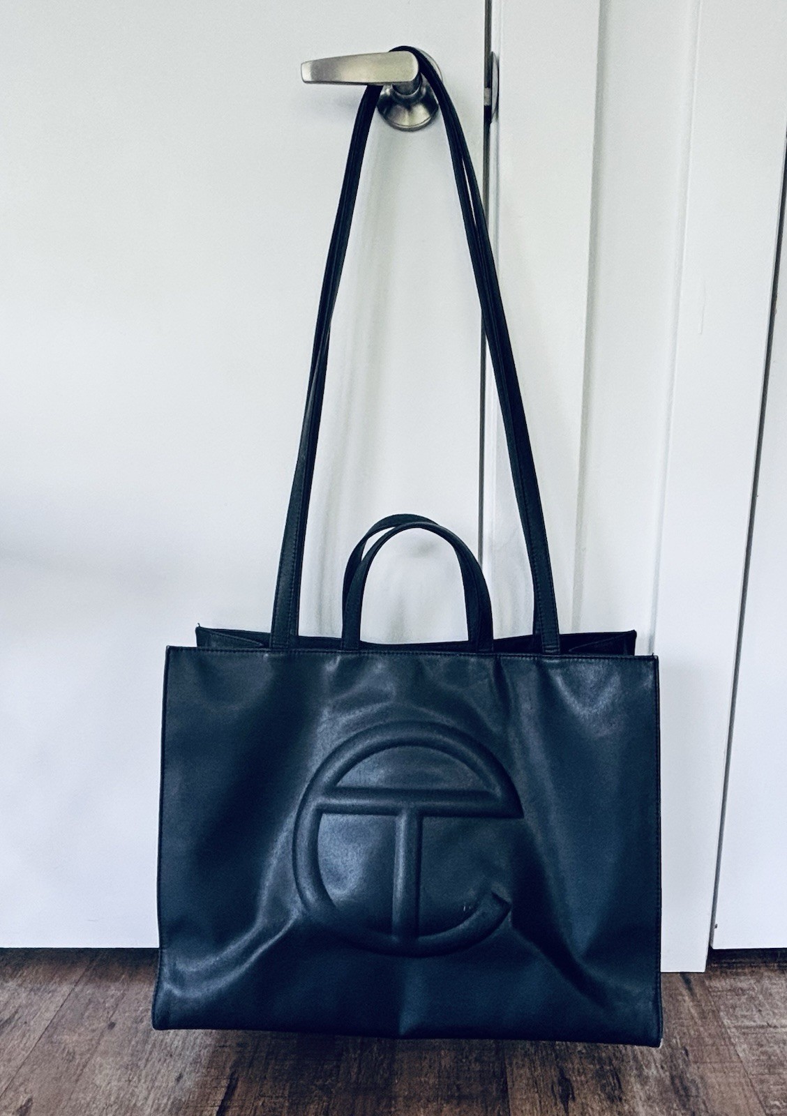 Authentic Telfar Large Shopper in Black