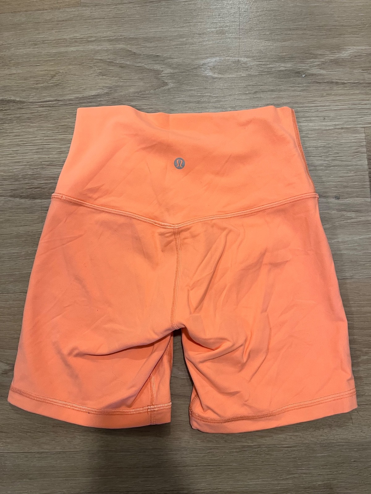Lululemon Align High Rise Biker Bike Shorts 6″ Inseam Orange – Size 4