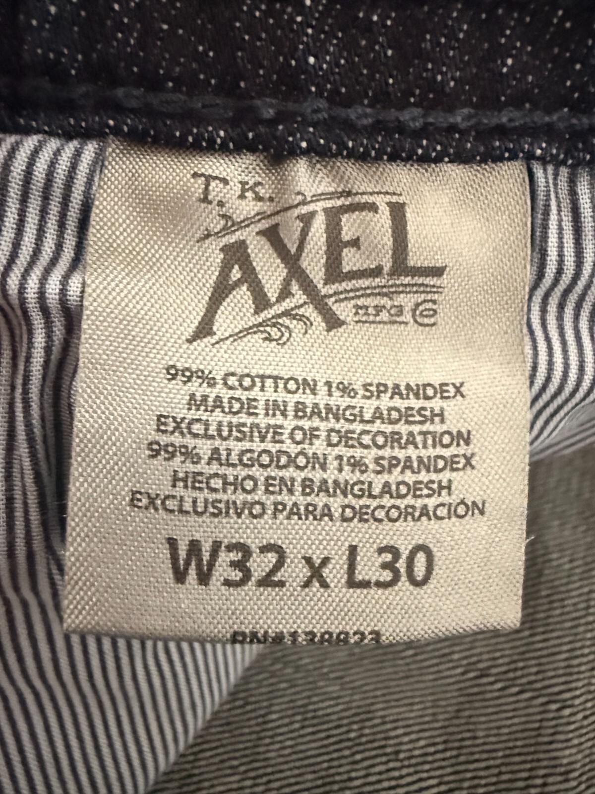 T.K. Axel Slim Boot Cut Stretch Denim Jeans, Dark Wash (BONDI) *CHOOSE SIZE*