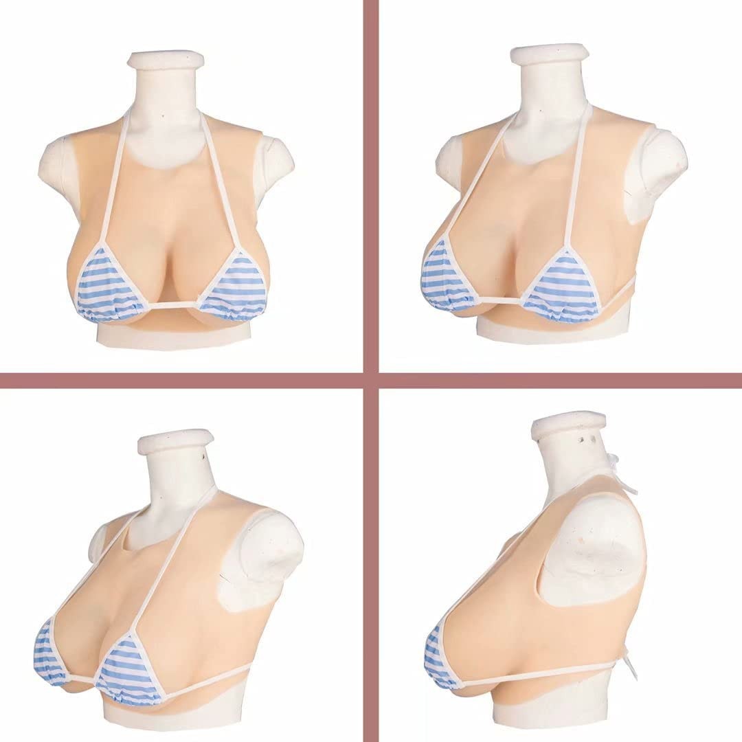 Silicone Breast Forms C-H Cup Breast Plates Fake Boobs Crossdresser Drag Queen