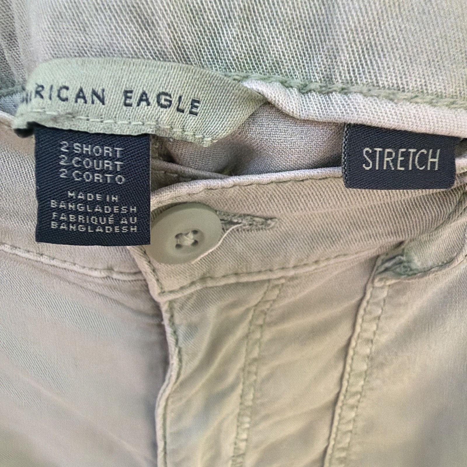 American Eagle Outfitters Light Green Cargo Pants Size 2 Short /Runs Bigger