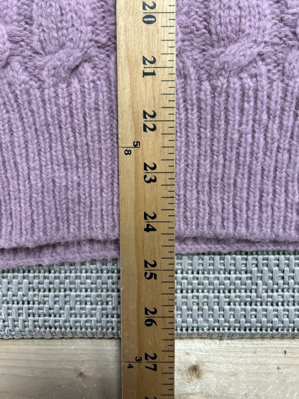 Vince Sweater Womens Small Pink Alpaca Blend Cable Knit Pullover *
