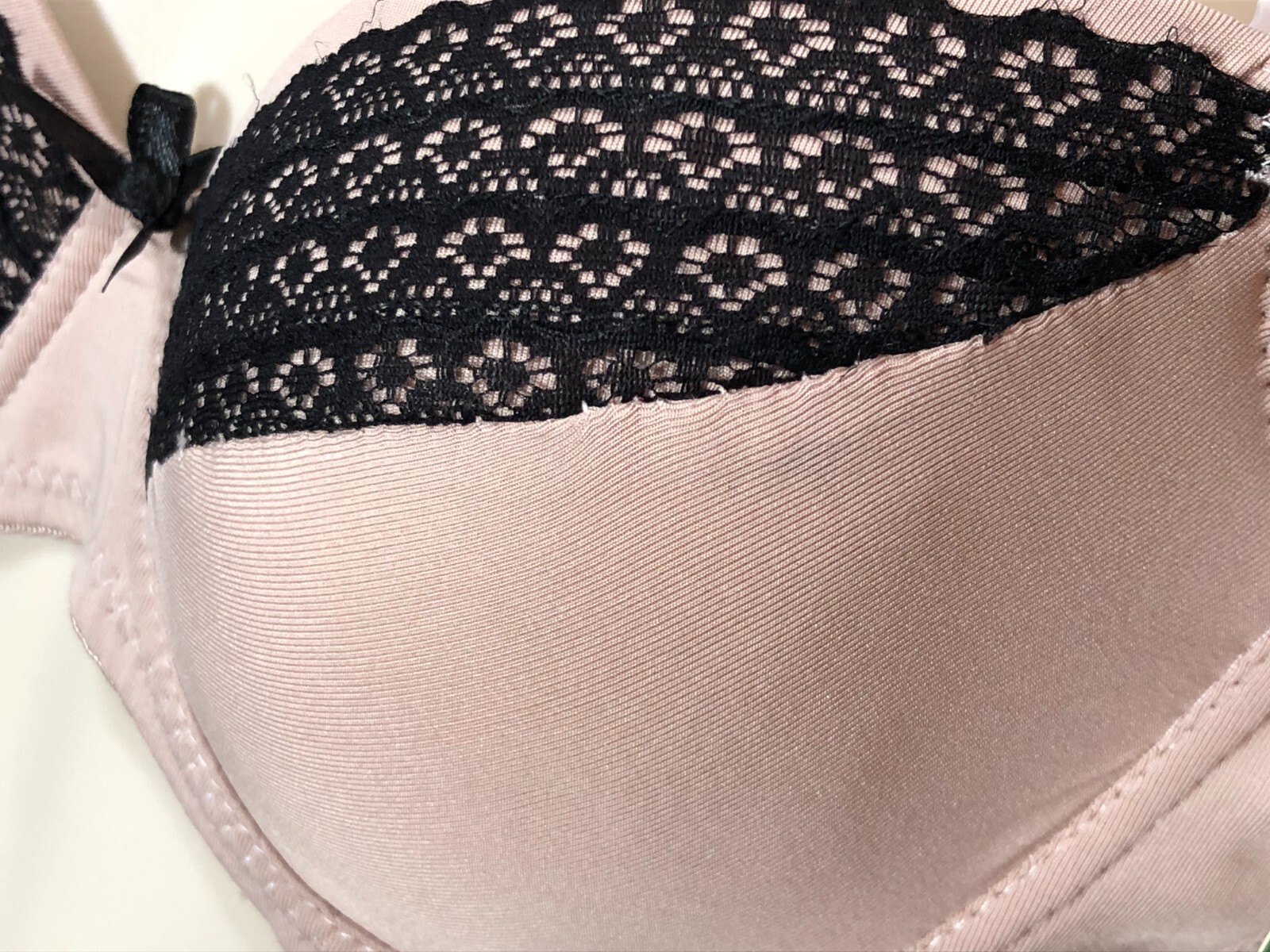 Honeydew Underwire Push Up Bra 36B Convertible Antoinette Ruffle Nude R499058