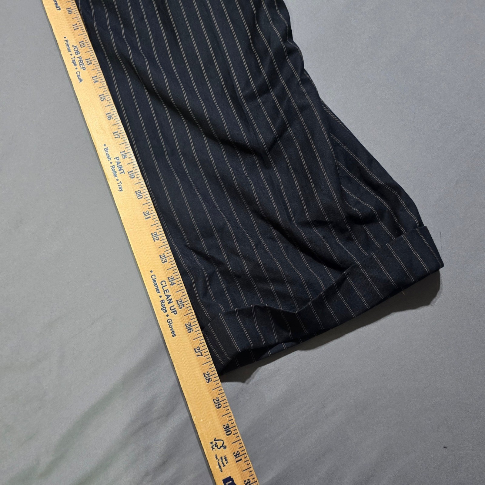 Caravelli Fusion 3 Piece Suit Mens jacket 56L 52×28 pants Vest pinstripe