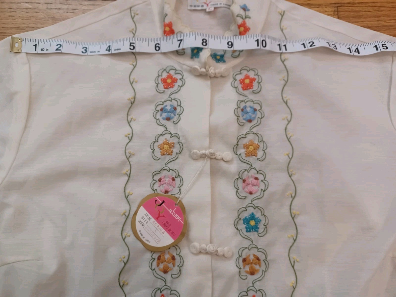 Joy Chinese Blouse,hand-embroidered,Art No.46780s,Design No.8-2026A, 2026 LNY