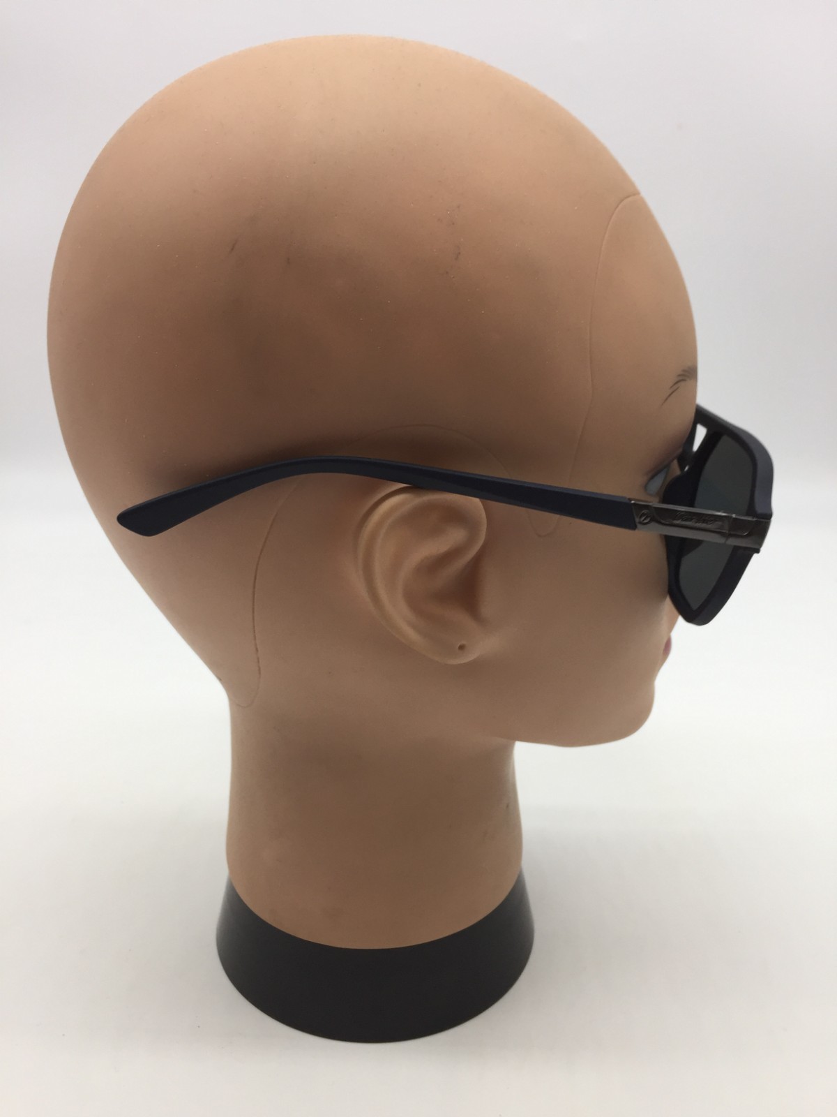 Cartier Matte Navy Trendy Luxury Sunglasses 55-17-142 Grey Lenses