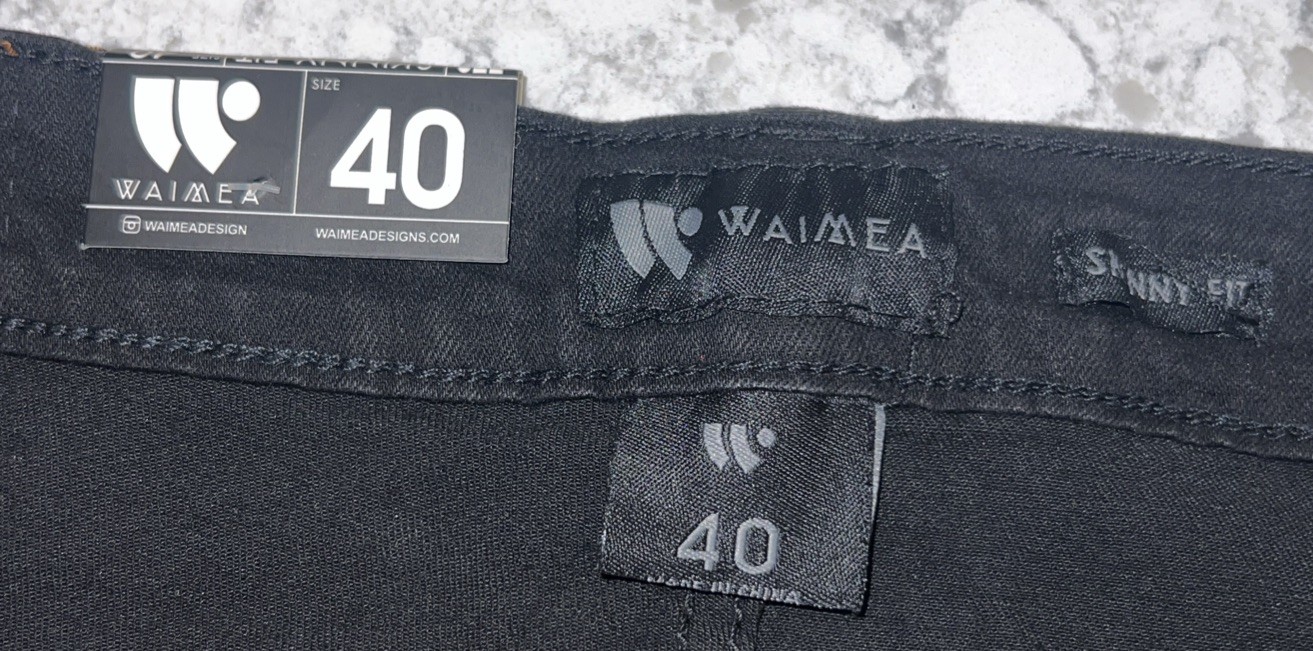 Waimea Mens Black Distressed Stretch Skinny Fit Jeans NWT MSRP $65 S/M4765D