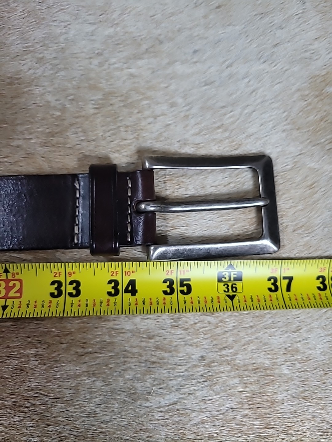 Zanellato Genuine Leather Belt Silver Buckle Made In Italy Size XS