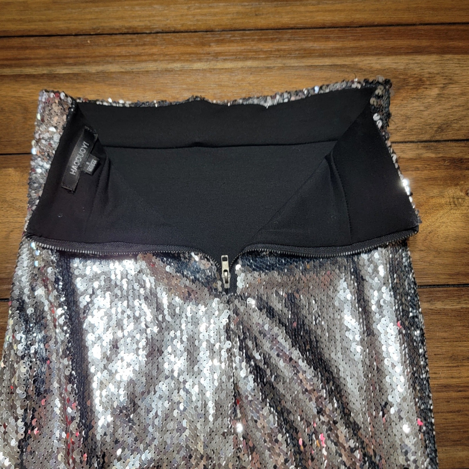 Haoduoyi Full Sequin Long Pencil Skirt – Size Small