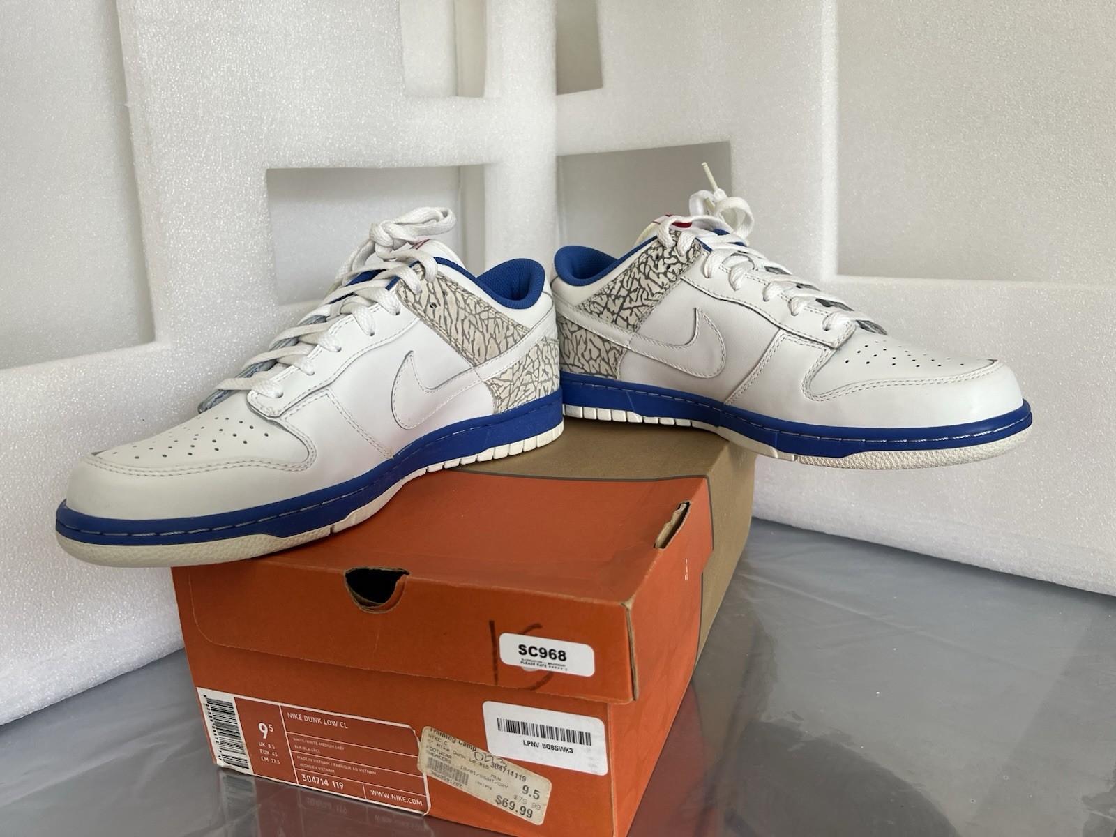 New Nike Dunk Low CL Jordan Pack – DS – 2006 Release – 304714-119 – Cement Blue