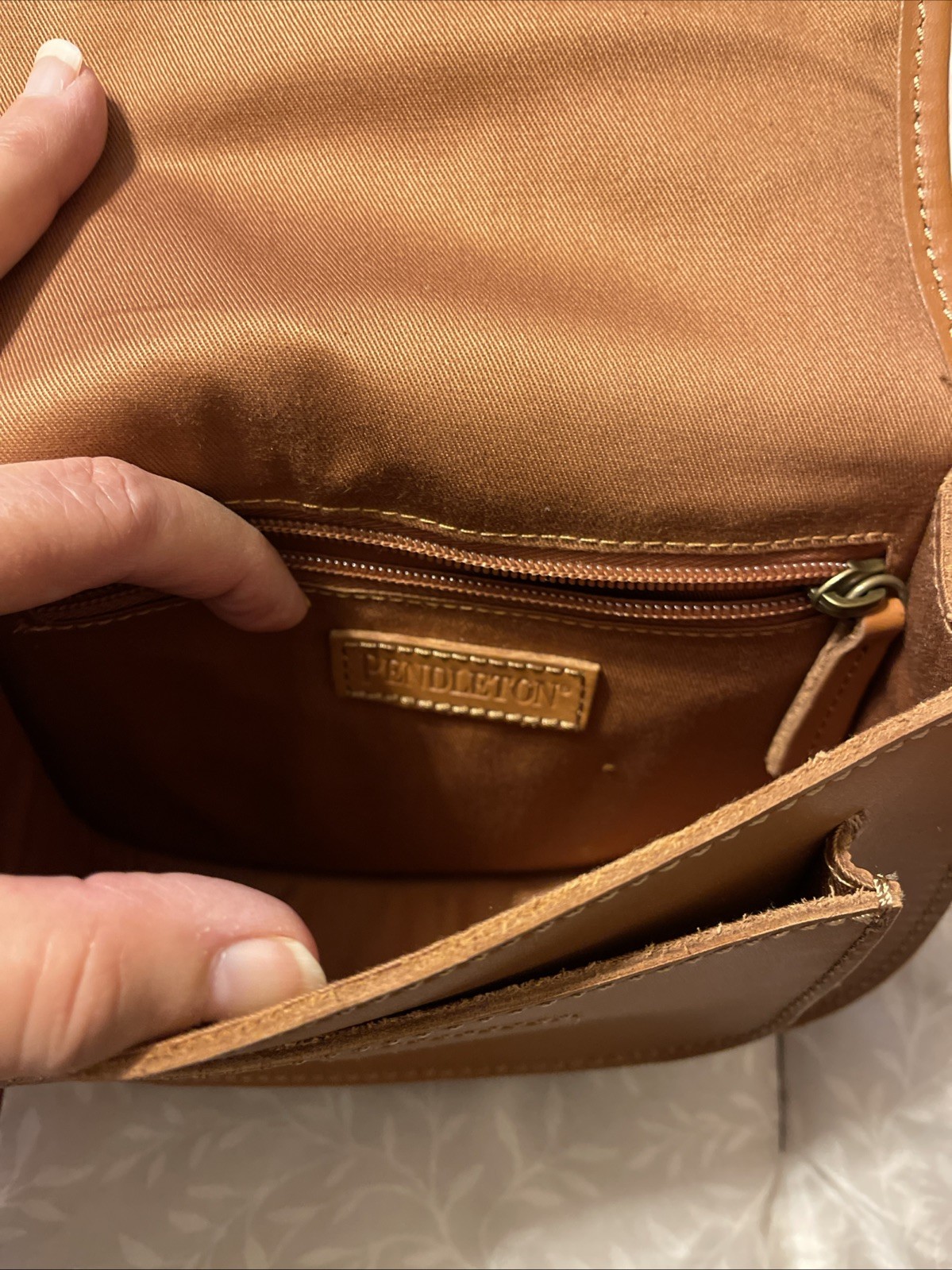 Pendleton Leather Western Crossbody Bag – Nice!