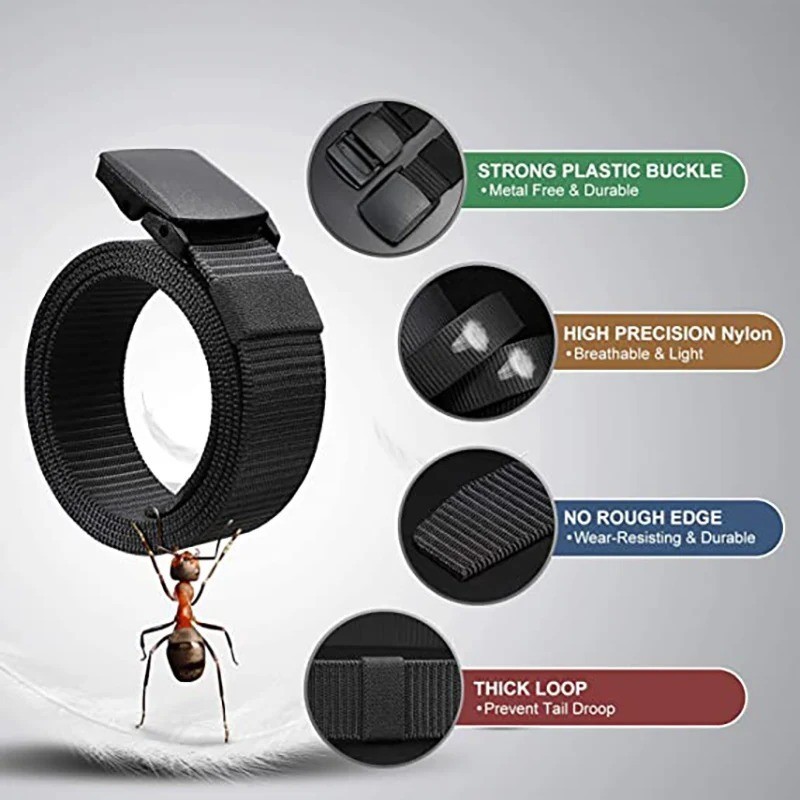Men’s Plastic Cam Buckle Nylon Canvas Tactical Waistband Webbing Military Belt