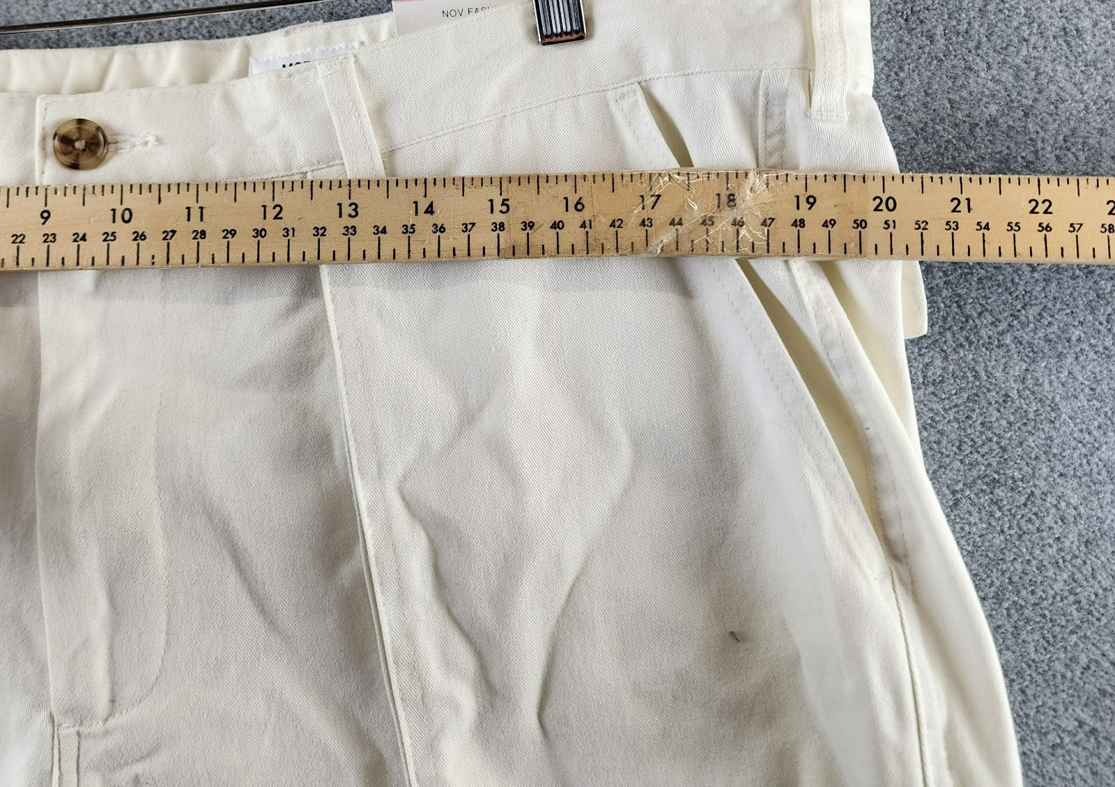 Mode of One Regular-Fit Utility Pants Men’s 38 Neo Natural Button Zip Closure