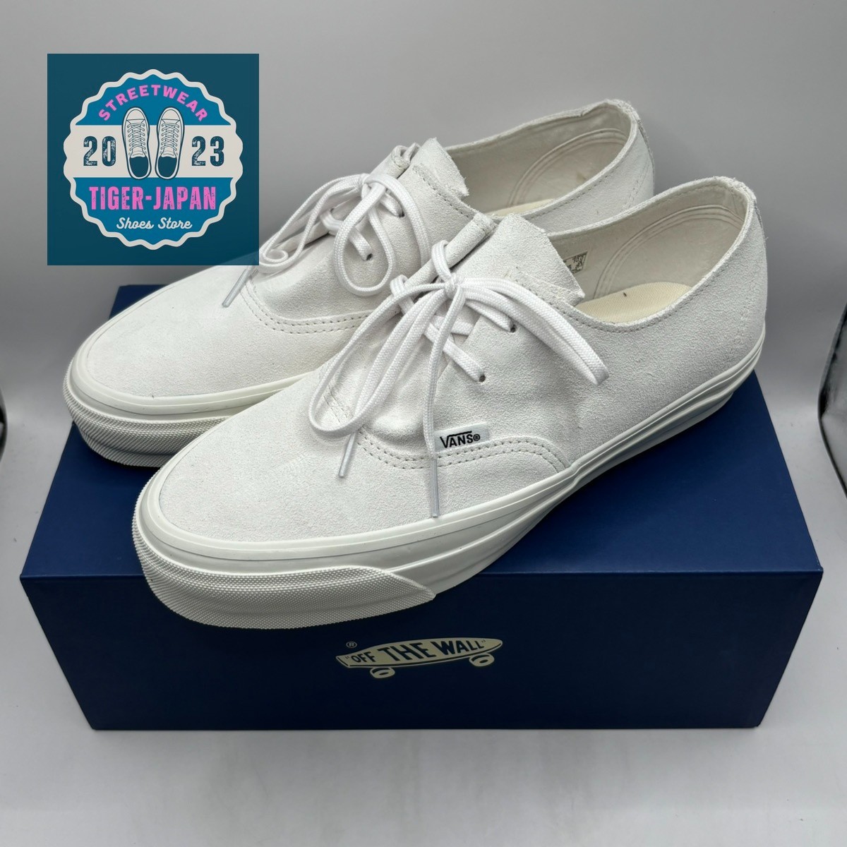 VANS PREMIUM Authentic Ease VN000ECPJVY Blanc de Blanc Men Suede Leather Shoes