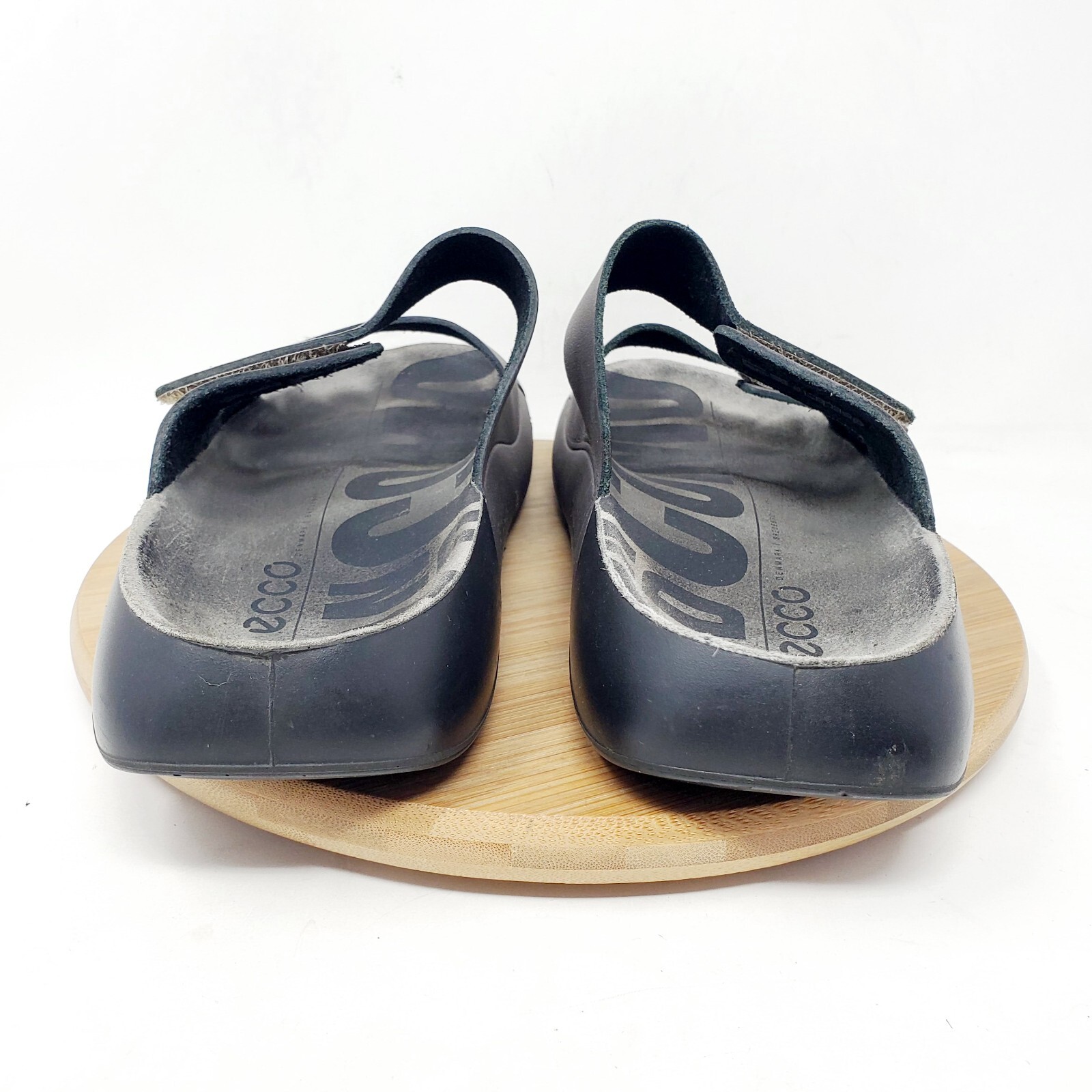 Ecco 2nd Cozmo Sandals Womens 41 Walking Comfort Silver Slide Straps Shoes