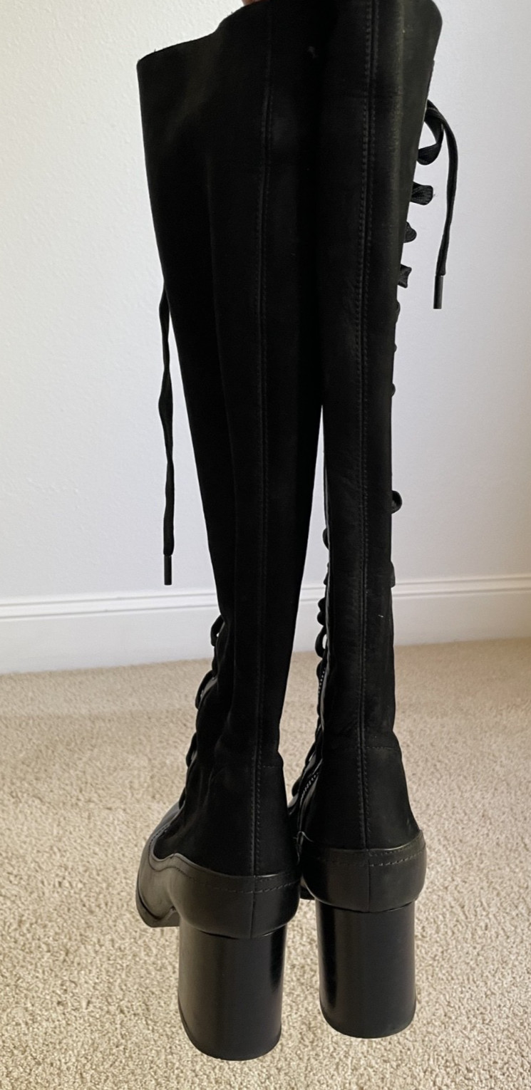 Rag and Bone Knee-High Lace-Up Boots Size 36.5