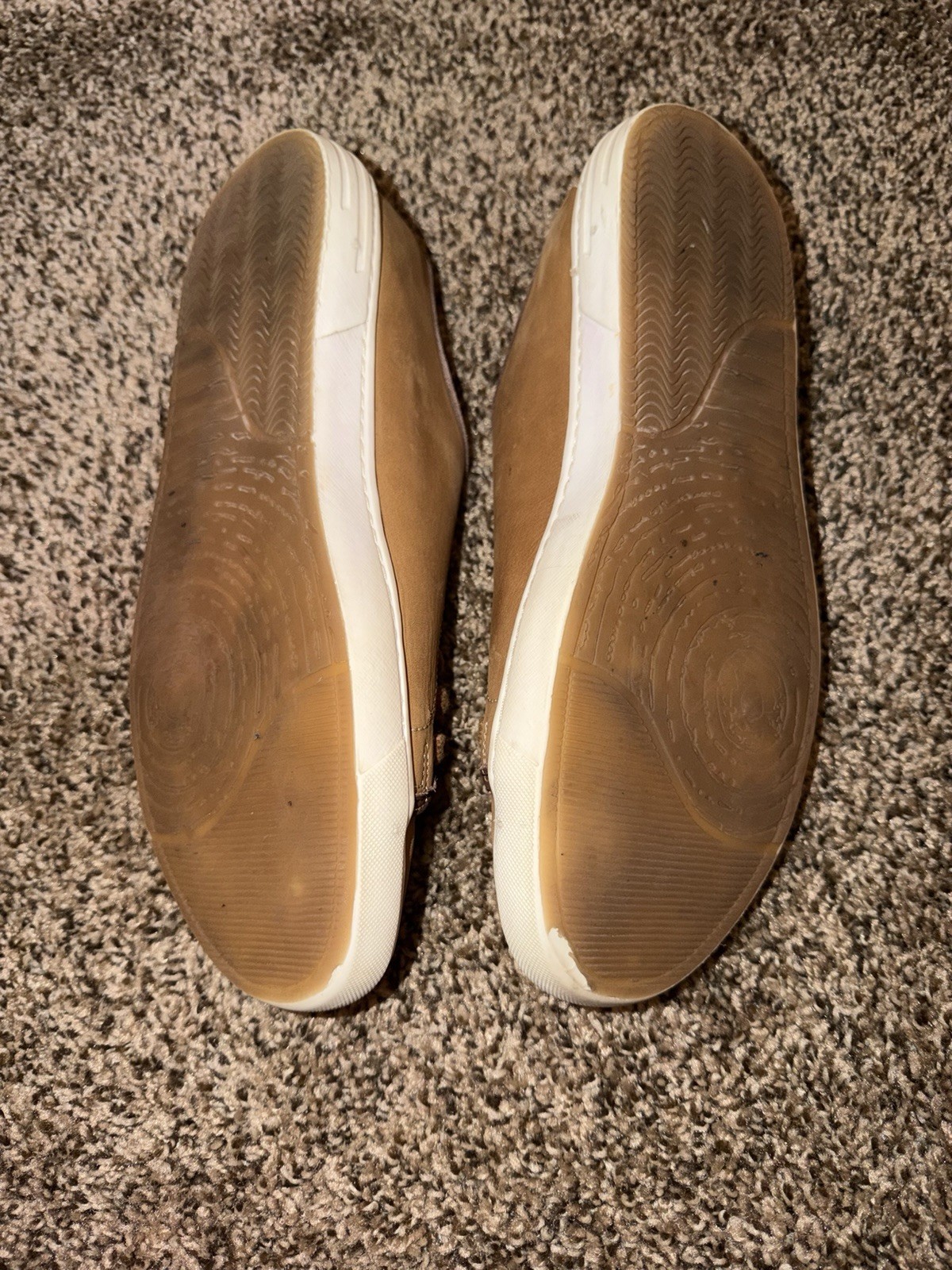 Peter Millar Men’s Brown Leather Lace-Up Sneakers Round Toe US 8.5 W