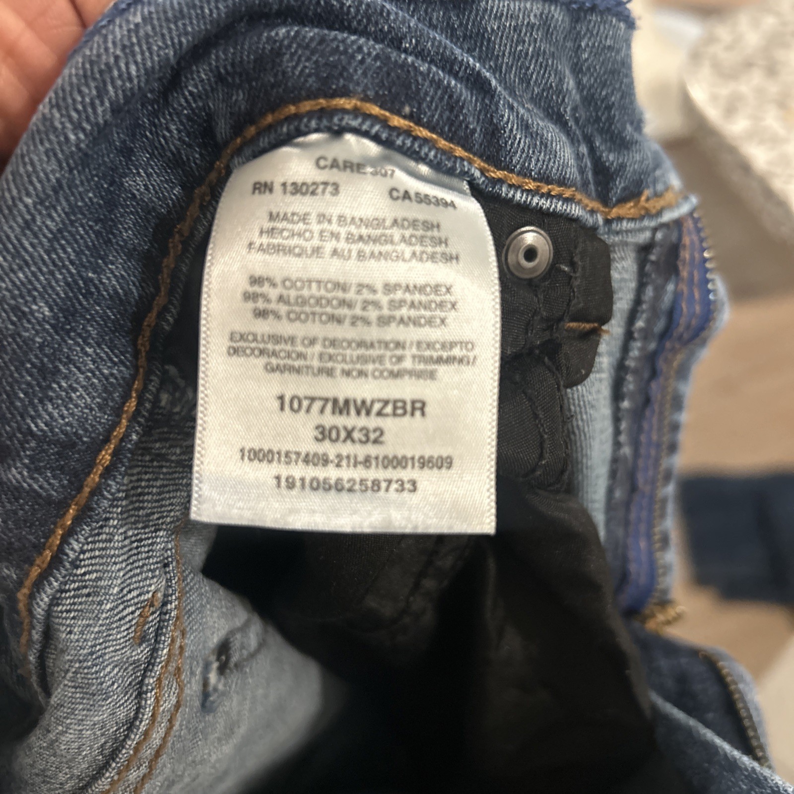 Wrangler Retro Jeans Men 29×30 Blue Denim Slim Boot Cut Stretch Cowboy Tag:30×32
