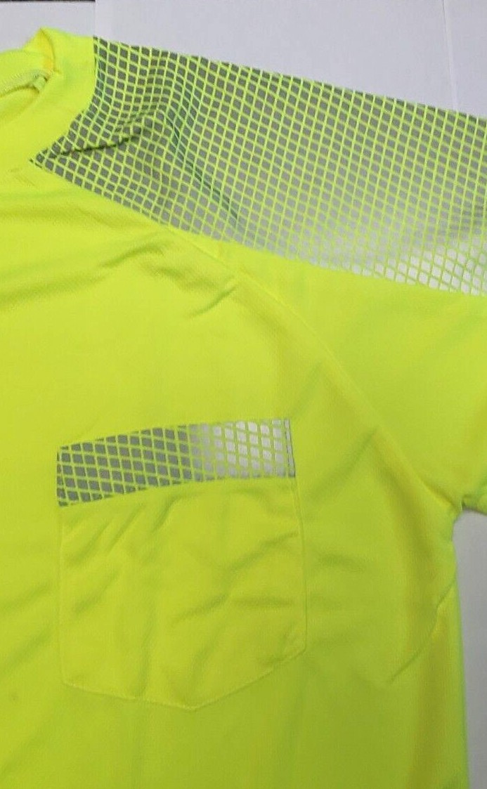 High Visibility Breathable Checker Board Reflective Tape T-Shirt Free Shipping
