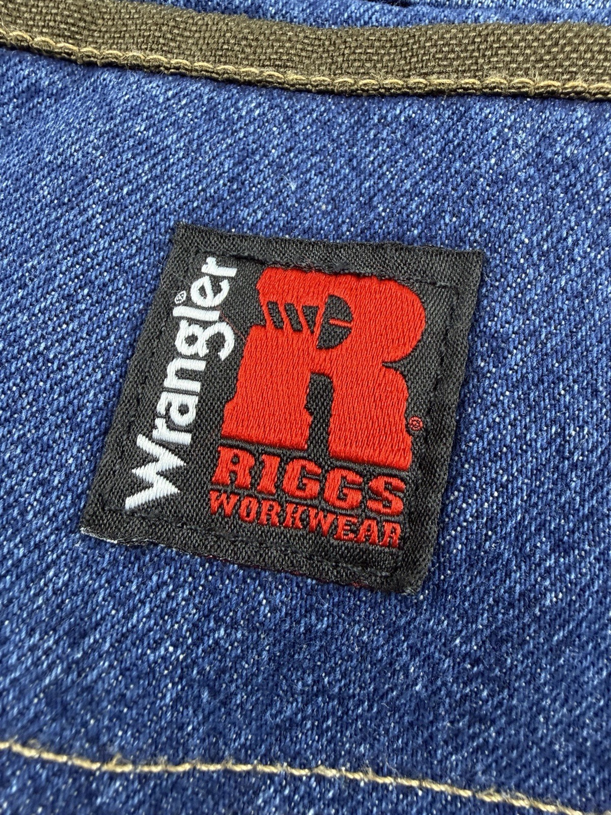 Wrangler Riggs Workwear Jeans Denim Carpenter Double Knee Hammer Loop Mens 32×32